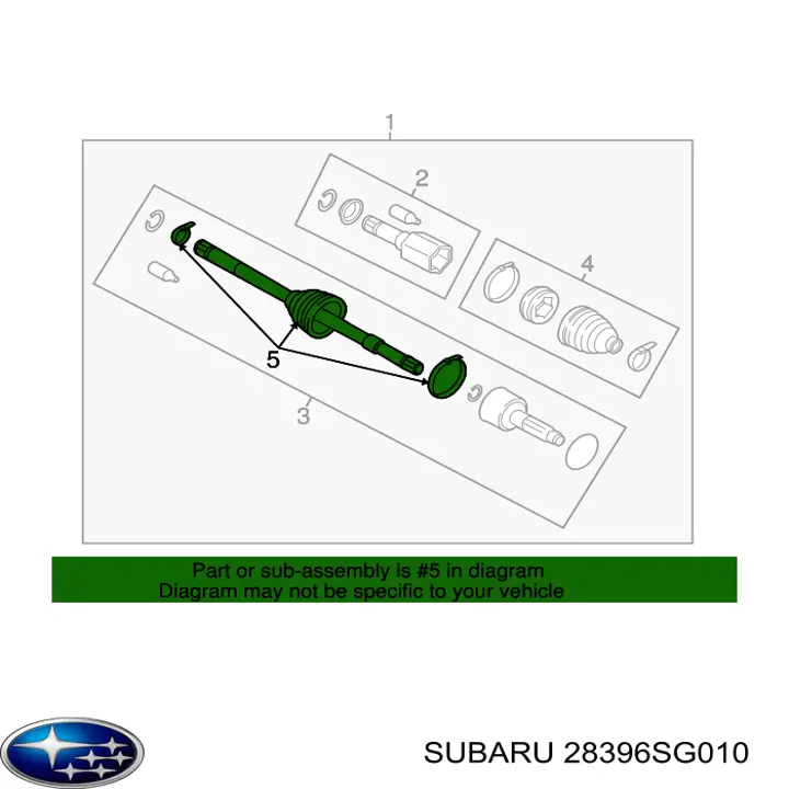 Comprar 28396SG010 Subaru 