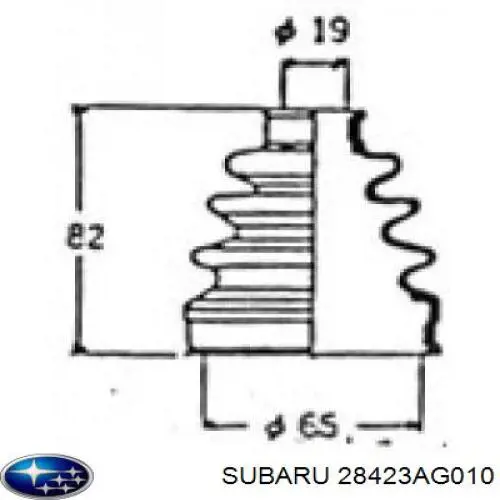 Fuelle, árbol de transmisión trasero interior para Subaru Legacy (B13)