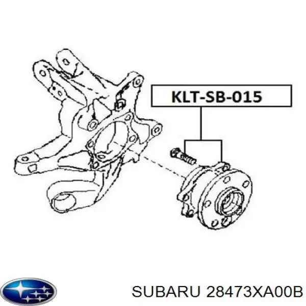 28473XA00B Subaru cubo de rueda trasero