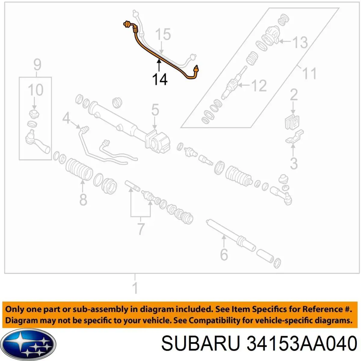 Comprar 34153AA040 Subaru 