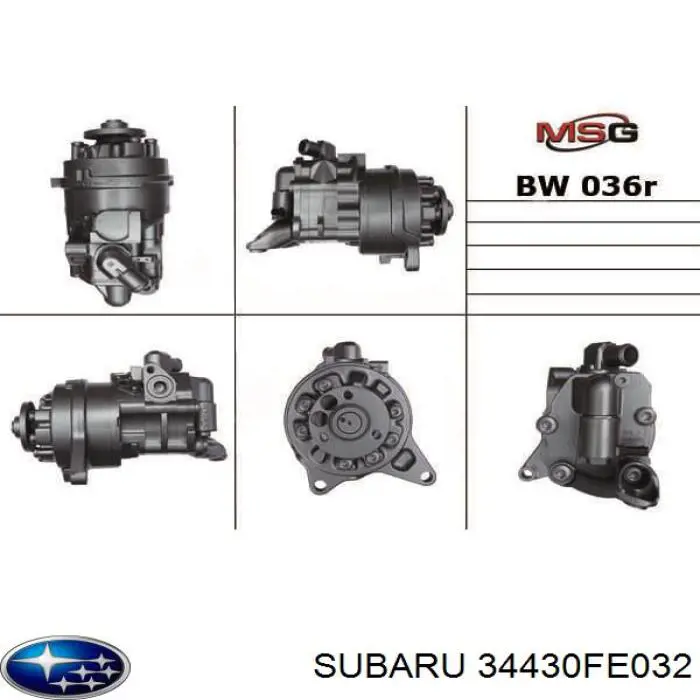 34430FE032 Subaru bomba hidráulica de dirección