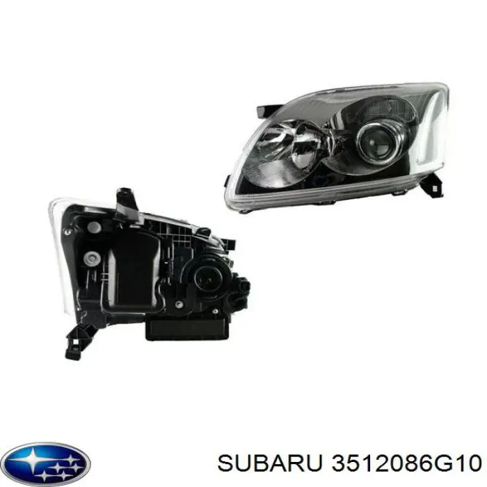 3512086G10 Subaru faro derecho