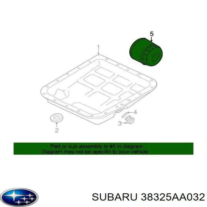 Filtro de transmisión automática 38325AA032 Subaru