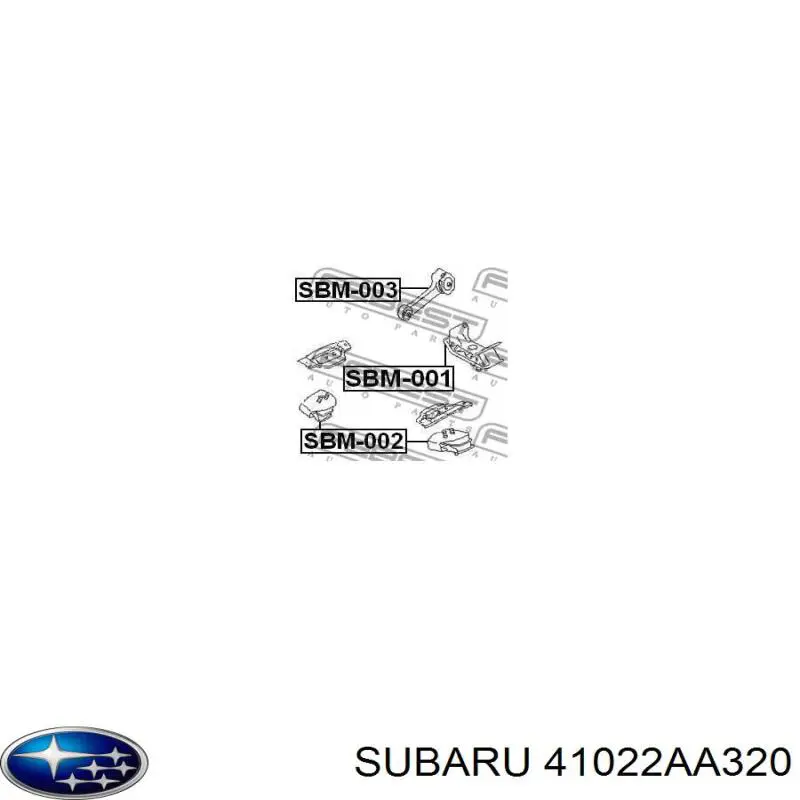 41022AA320 Subaru montaje de transmision (montaje de caja de cambios)