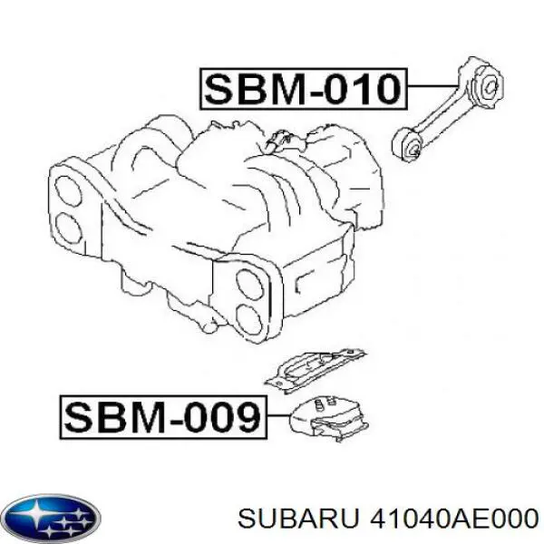 41040AE000 Subaru soporte, motor, superior