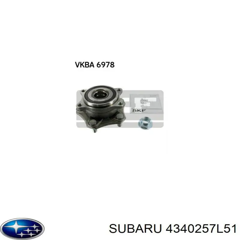 4340257L51 Subaru cubo de rueda delantero