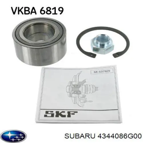 4344086G00 Subaru cojinete de rueda delantero