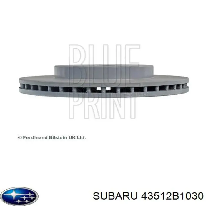 43512B1030 Subaru freno de disco delantero