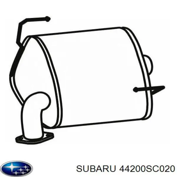 Comprar 44200SC020 Subaru Silenciador central