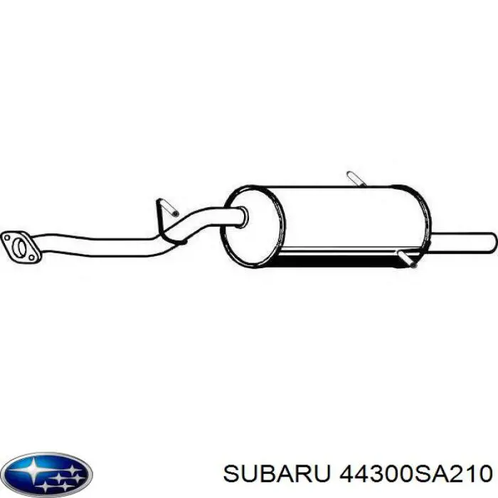 Silenciador trasero Subaru 44300SA200 precio, desde 69,58 EUR
