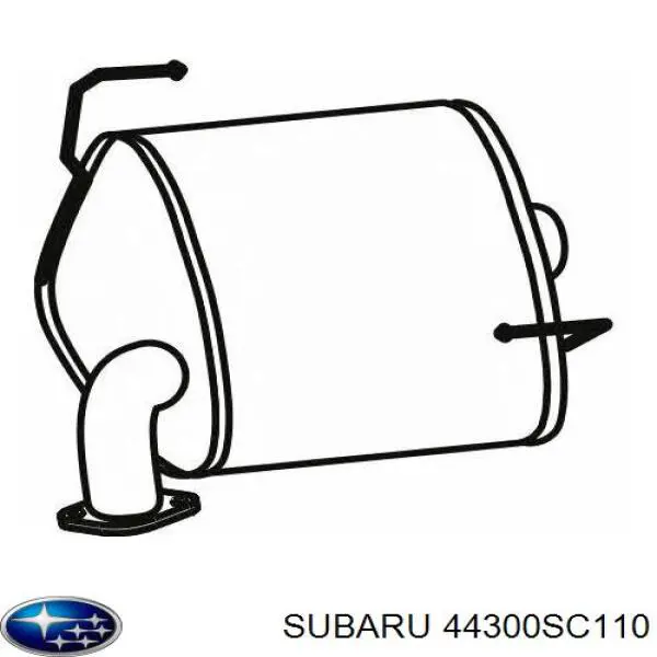 Silenciador trasero Subaru 44300SC110 precio, desde 90,33 EUR