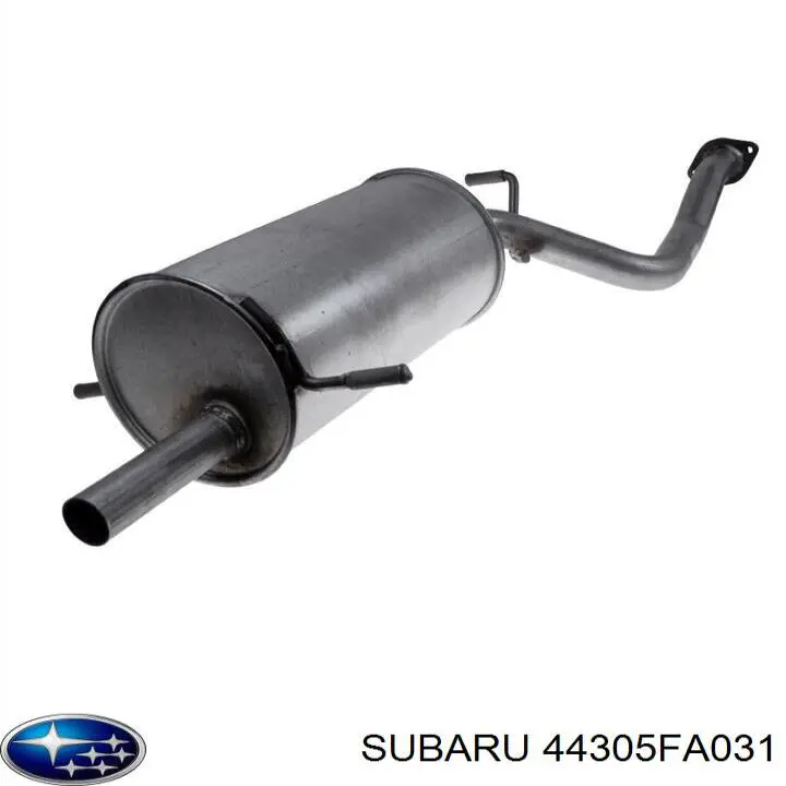 44305FA031 Subaru silenciador posterior