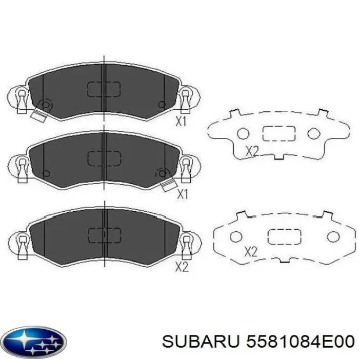 5581084E00 Subaru pastillas de freno delanteras