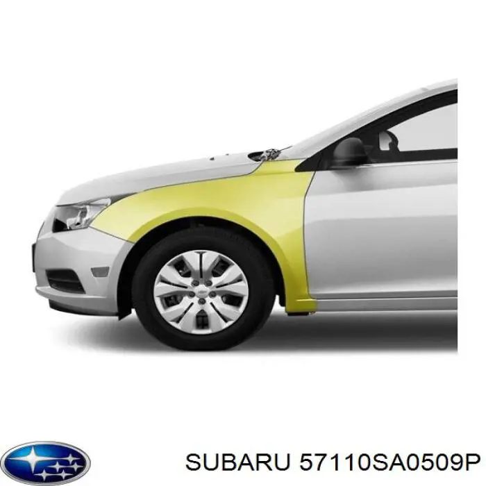 Aleta delantera izquierda Subaru 57110SA0509P precio, desde 242,53 EUR