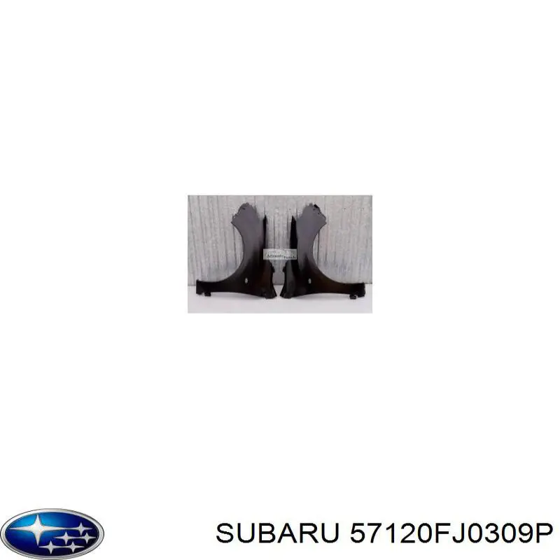 57120FJ0309P Subaru guardabarros delantero derecho