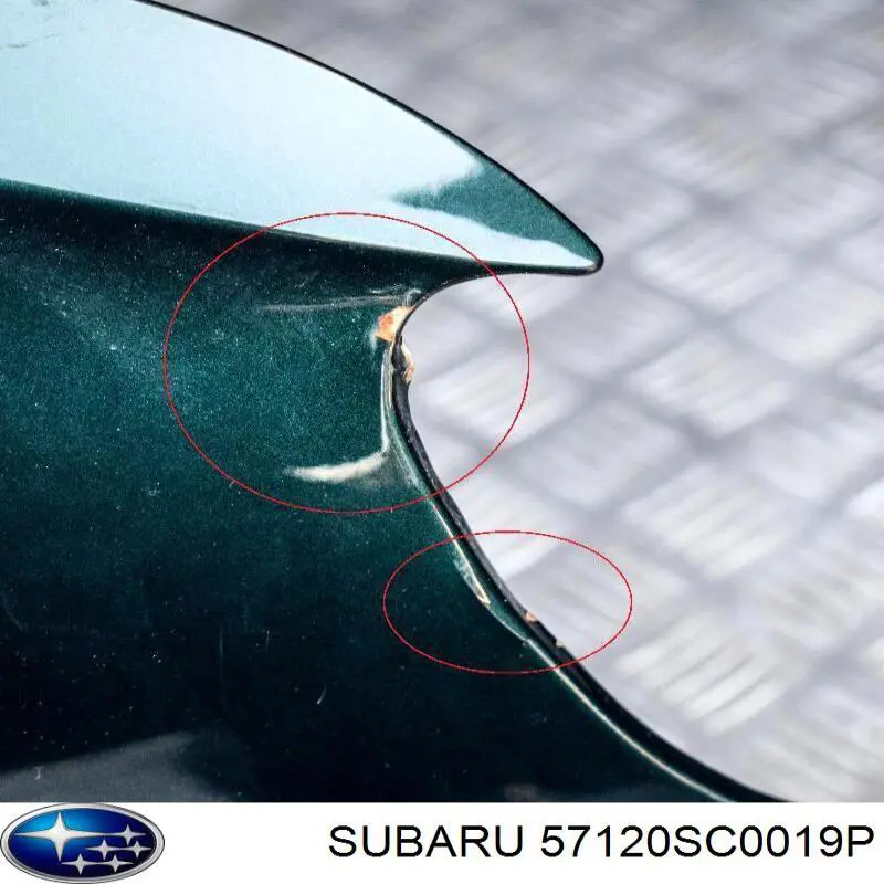 Guardabarros delanteros derecho Subaru 57120SC0019P precio, desde 83,41 EUR