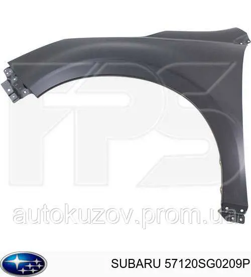 Guardabarros delanteros derecho Subaru 57120SG0209P precio, desde 62,72 EUR