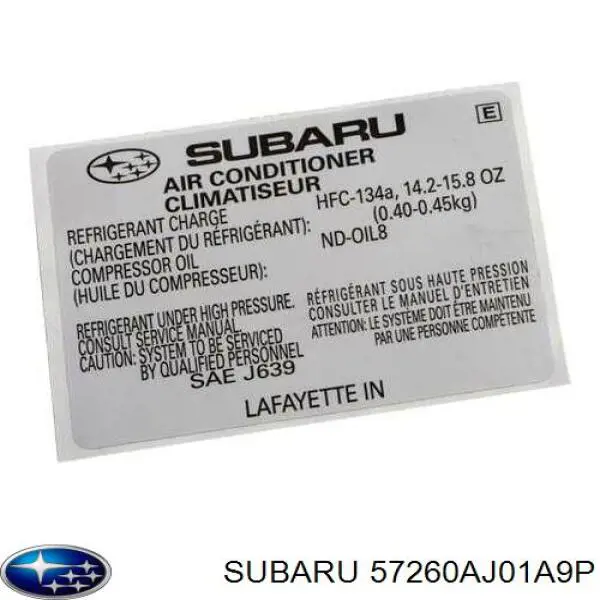 57260AJ01A9P Subaru