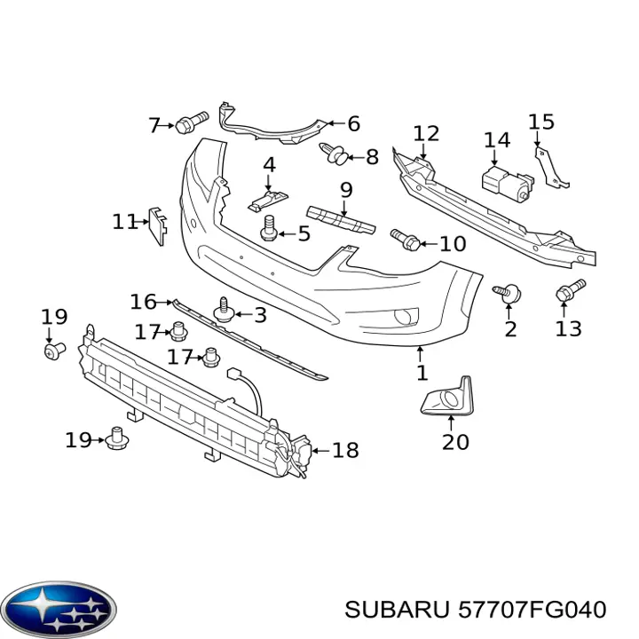 57707FG040 Subaru