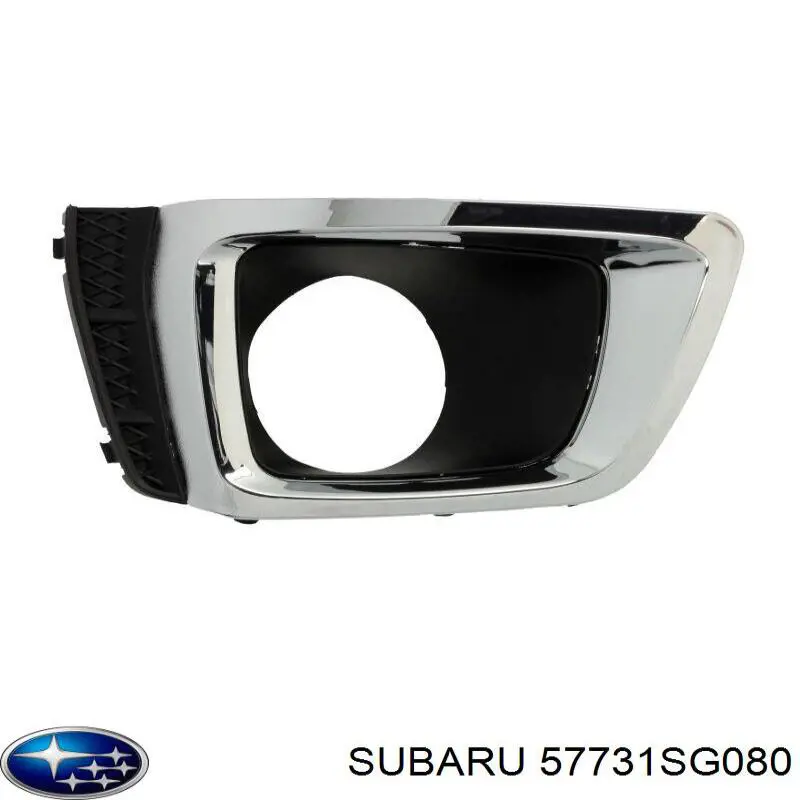 57731SG080 Subaru rejilla de antinieblas delantera derecha