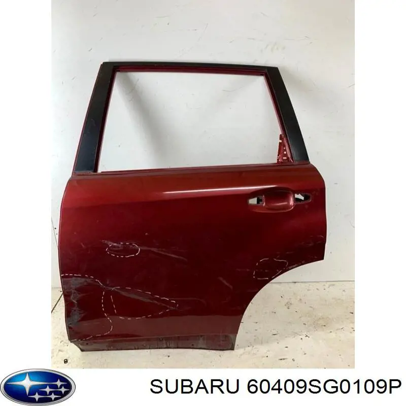 60409SG0109P Subaru Puerta trasera izquierda