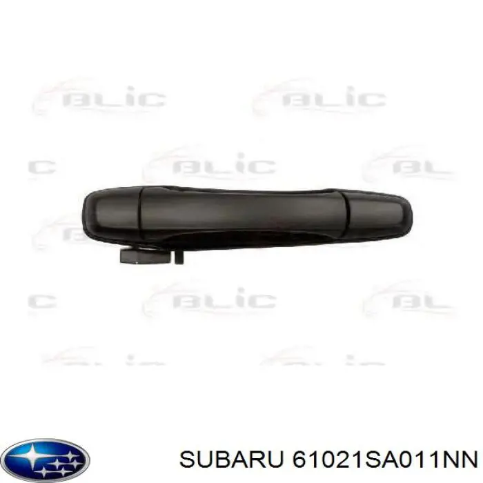 61021SA011NN Subaru Manija exterior izquierda de puerta delantera