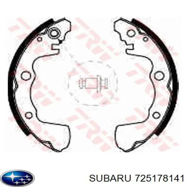 725178141 Subaru zapatas de frenos de tambor traseras