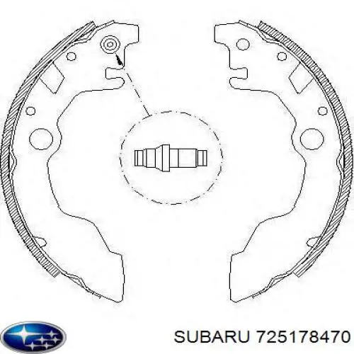 725178470 Subaru zapatas de frenos de tambor traseras