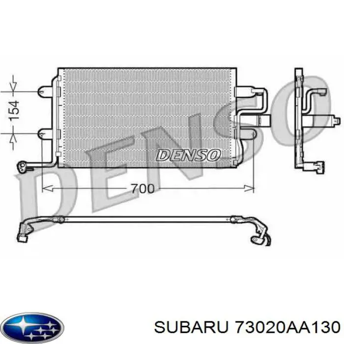  Condensador aire acondicionado Subaru Legacy 1