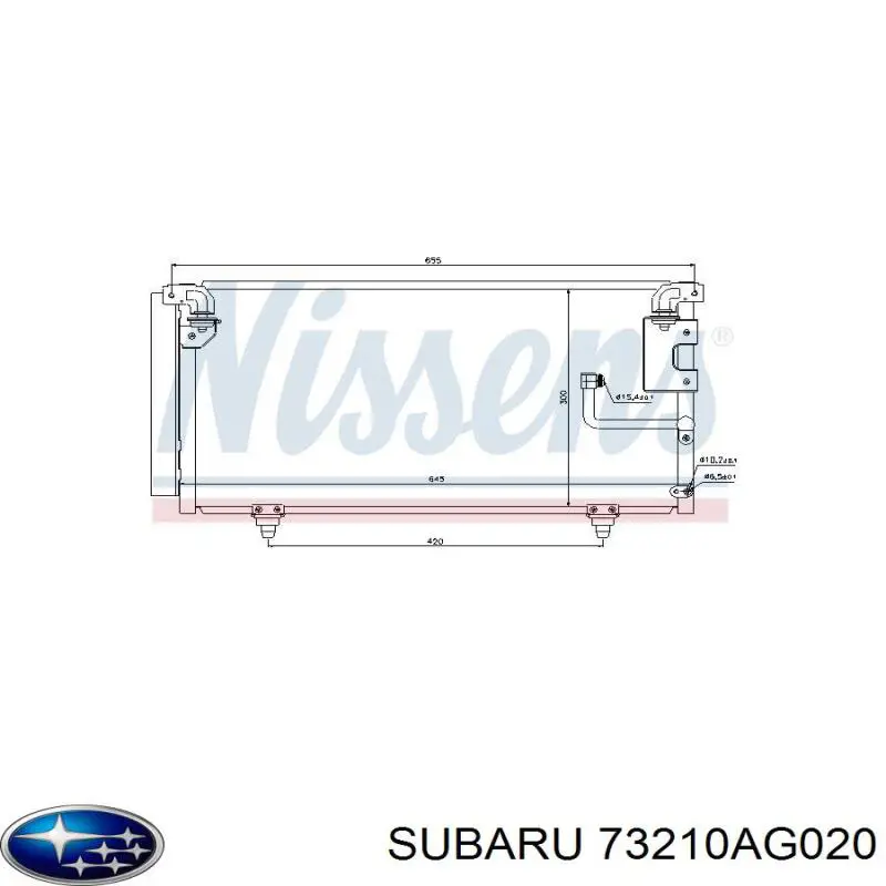 Aire acondicionado capacitor Subaru 73210AG020 precio, desde 114,14 EUR