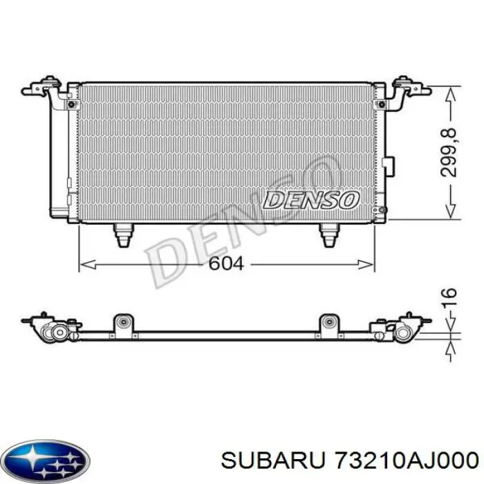 Aire acondicionado capacitor Subaru 73210AJ000 precio, desde 88,01 EUR