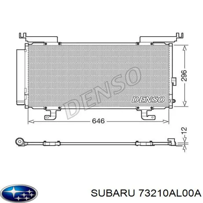 Aire acondicionado capacitor Subaru 73210AL00A precio, desde 109,11 EUR