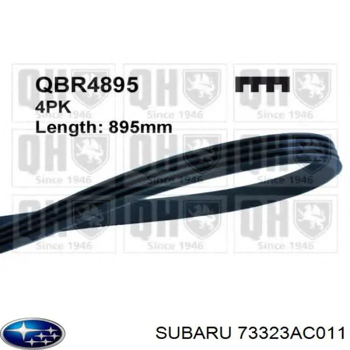 Correa trapezoidal Subaru Forester 1 S10, SF
