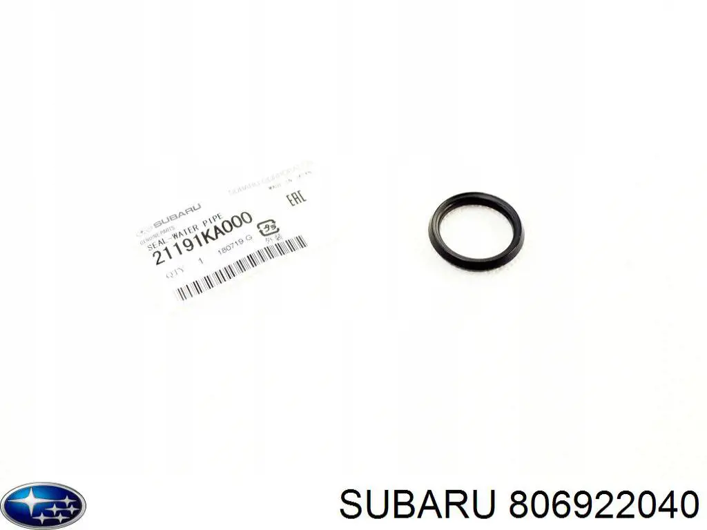 806922040 Subaru junta, tapa de tubo de llenado de aceite