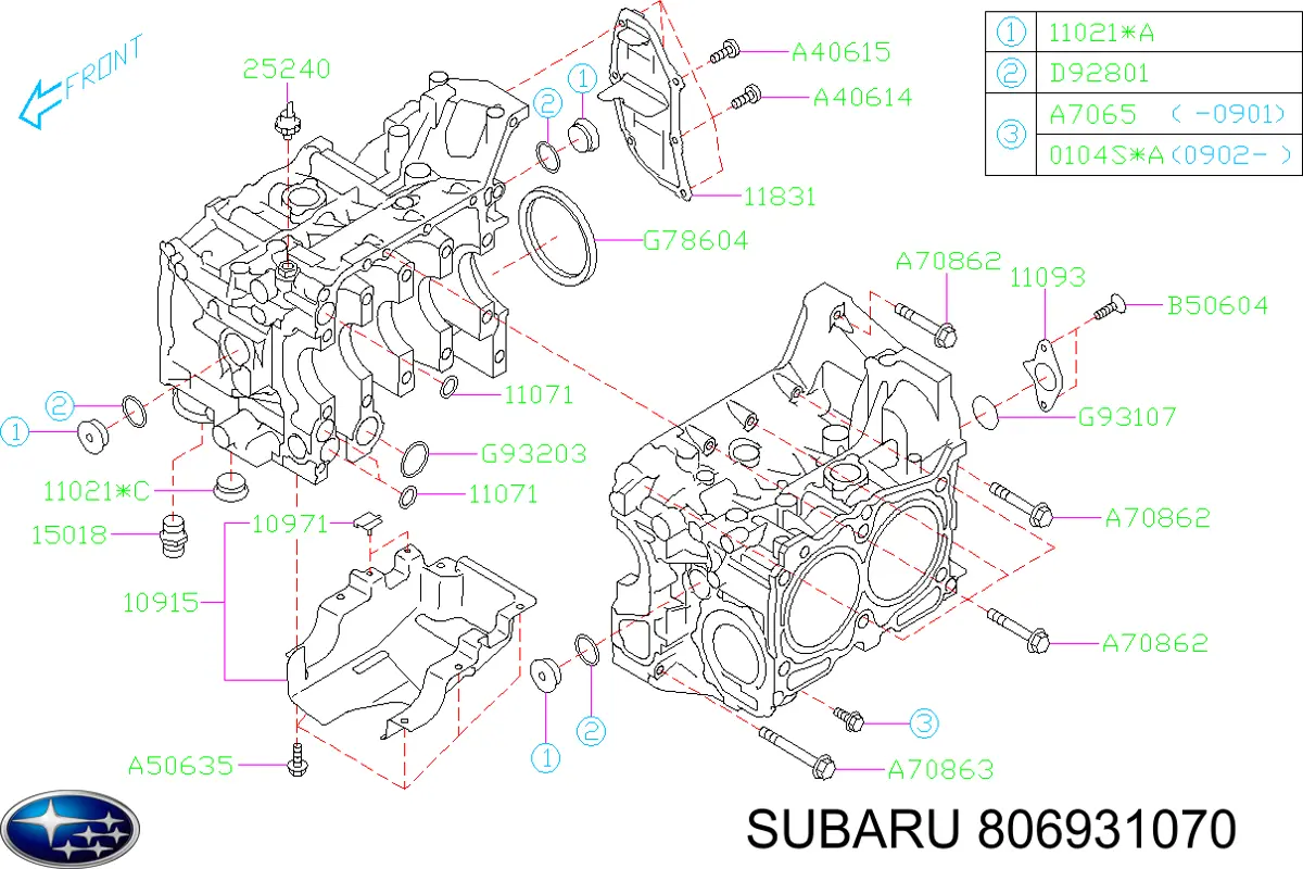  Subaru 806931070 precio, desde  