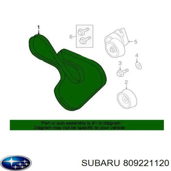 Comprar 809221120 Subaru Correa trapezoidal