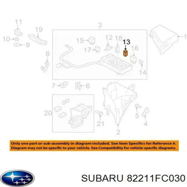  Subaru 82211FC030 precio, desde  