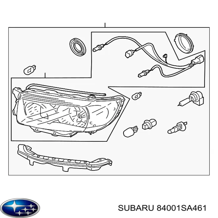 84001SA461 Subaru Luz derecha