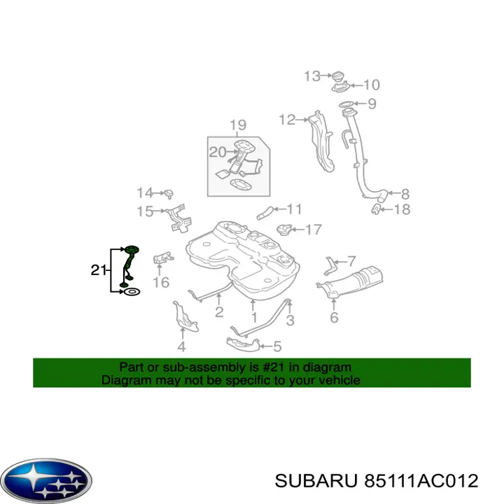 Comprar 85111AC012 Subaru 