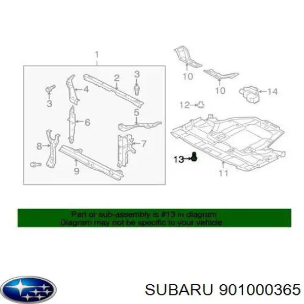 901000365 Subaru