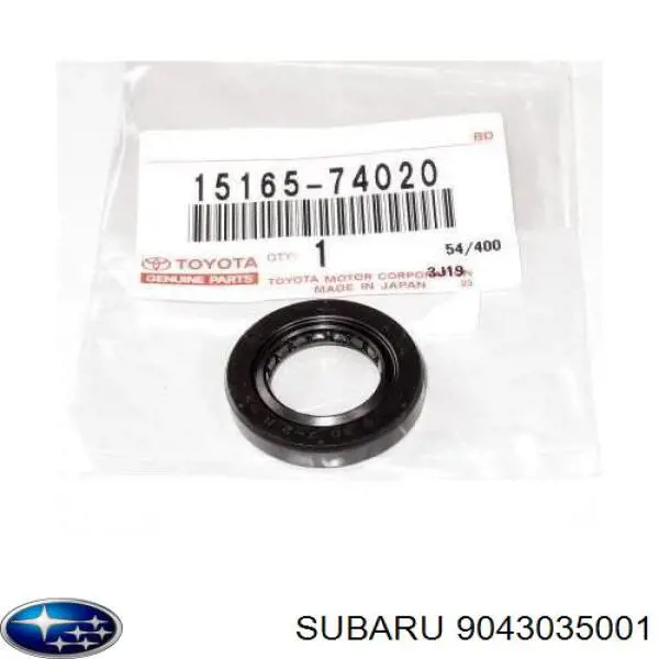 9043035001 Subaru junta, tapa de tubo de llenado de aceite