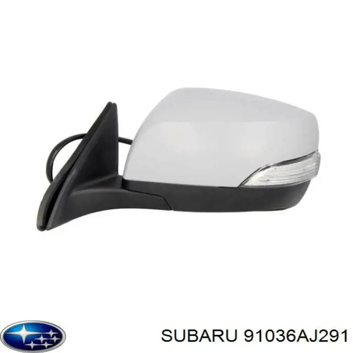 91036AJ291 Subaru espejo retrovisor izquierdo