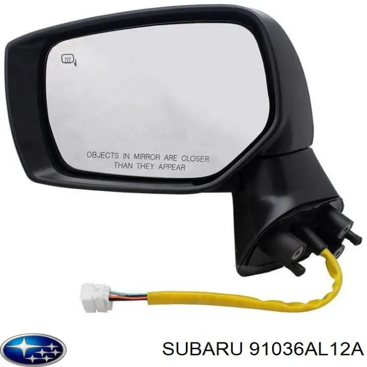 91036AL12A Subaru espejo retrovisor izquierdo