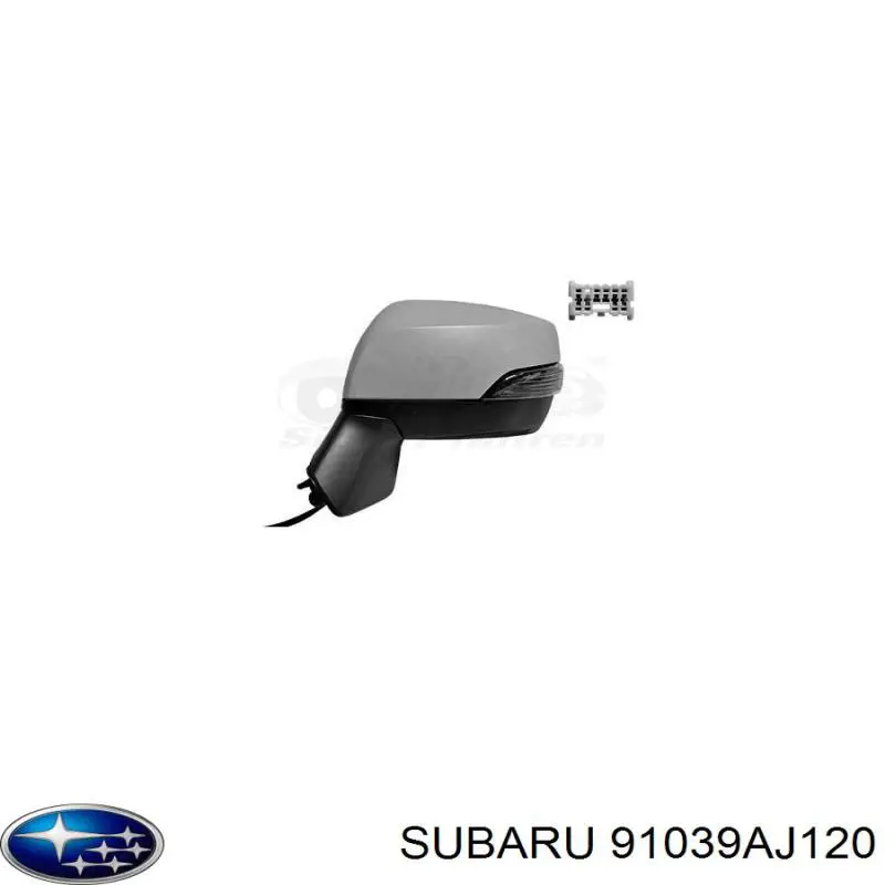 91039AJ120 Subaru cristal de espejo retrovisor exterior izquierdo