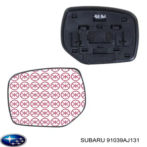 91039AJ130 Subaru cristal de espejo retrovisor exterior derecho