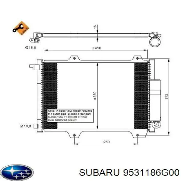 Comprar 9531186G00 Subaru Condensador de aire acondicionado