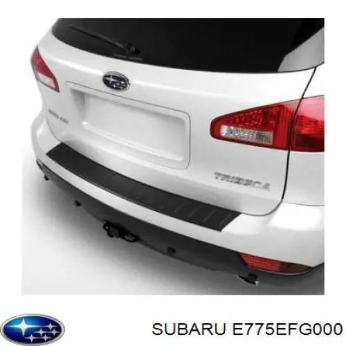 E775EFG000 Subaru listón protector, parachoques trasero superior (estribo)