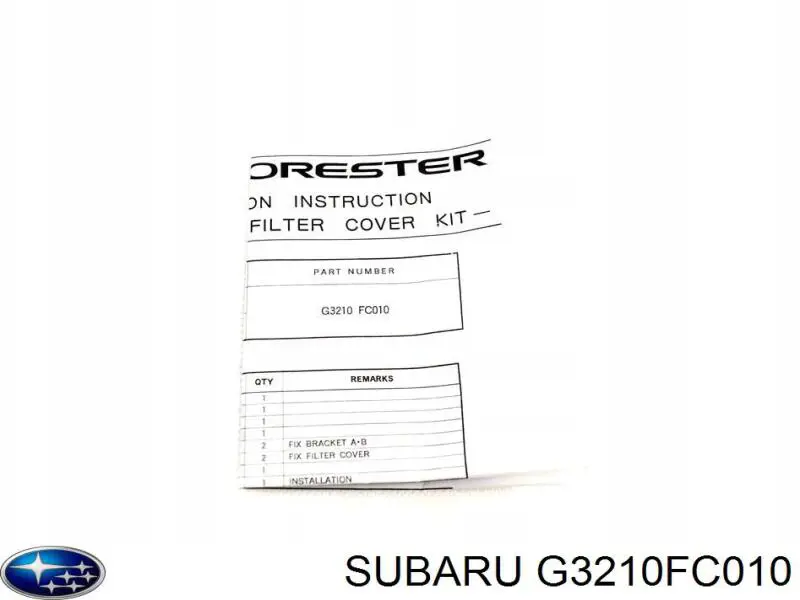 Comprar G3210FC010 Subaru Filtro de aire del habitáculo