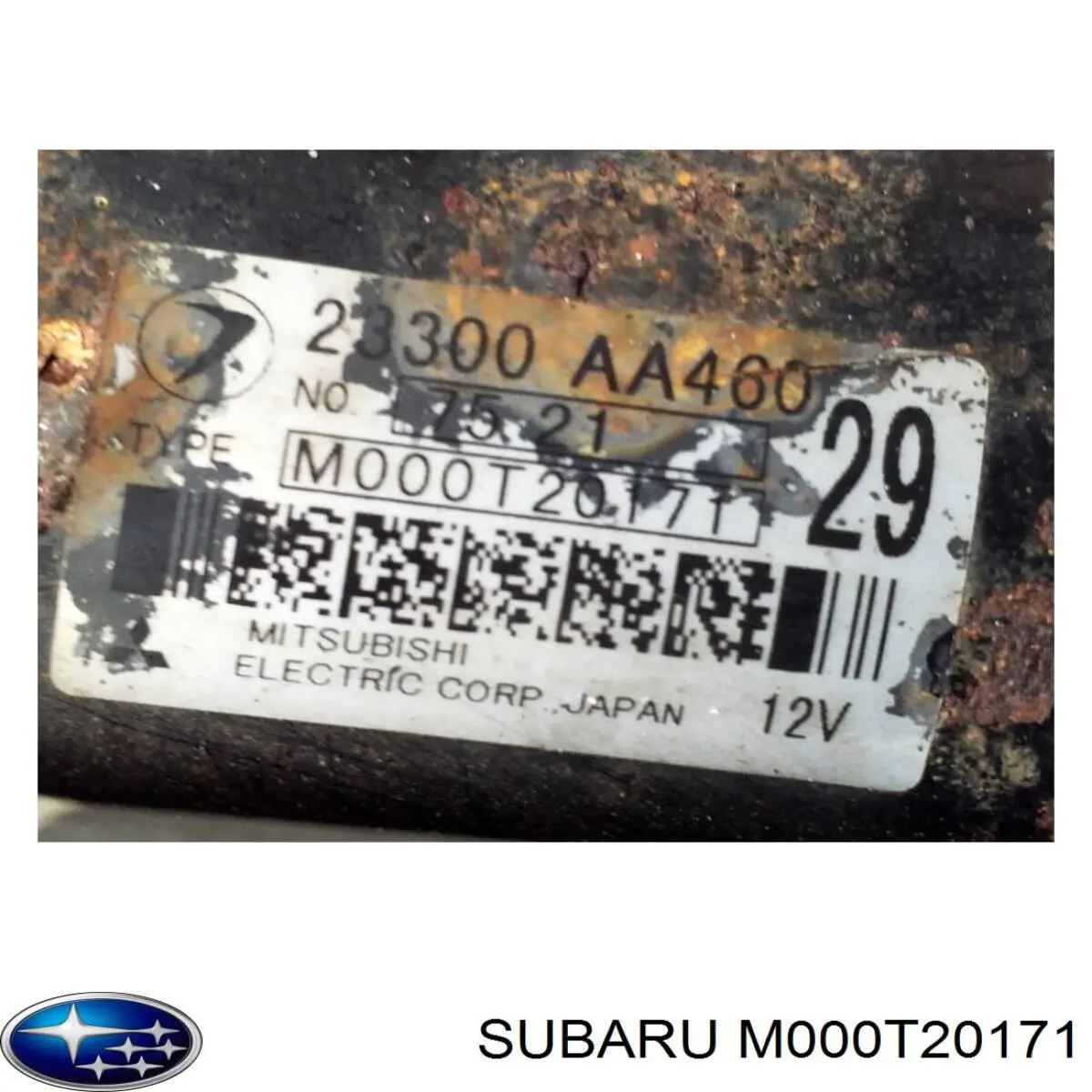 Comprar M000T20171 Subaru Motores de arranque
