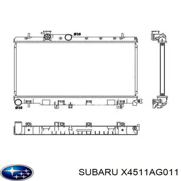 X4511AG011 Subaru radiador